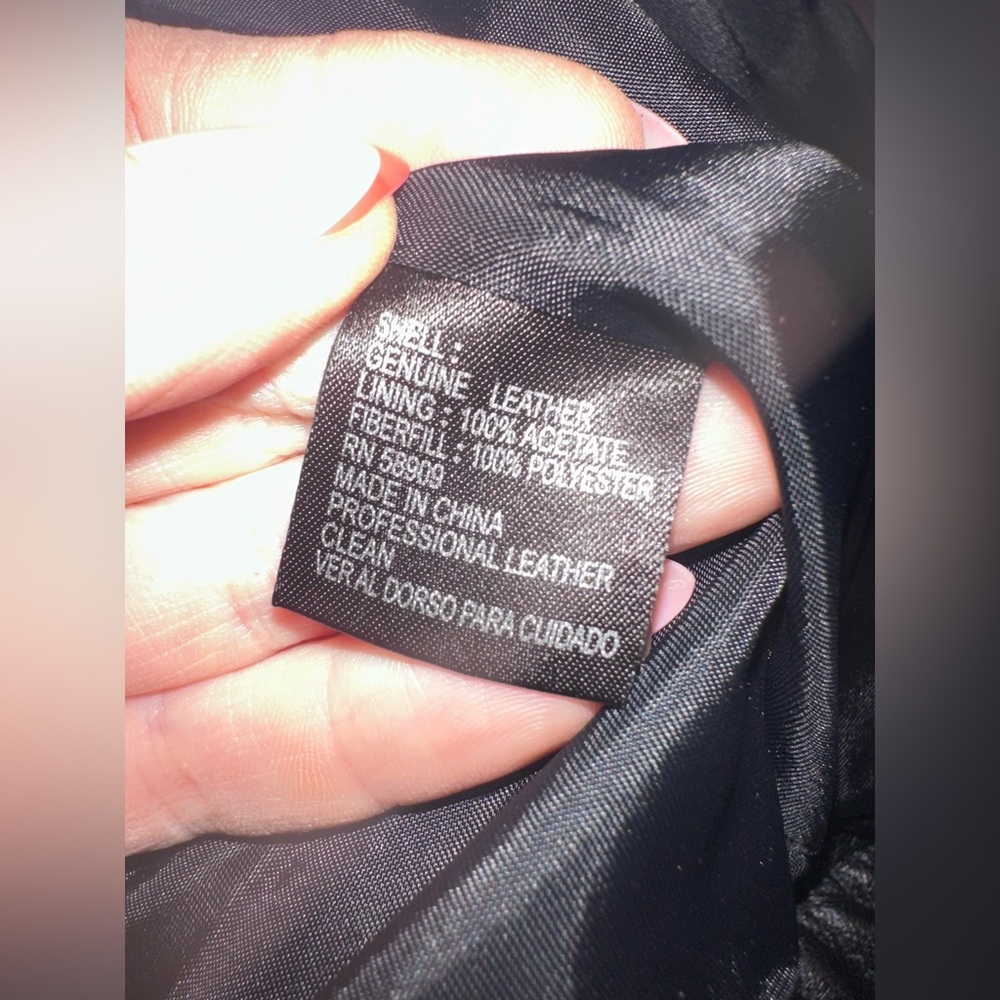 Antonio Melani | REAL Leather Quilted Jacket, Size S - Picture 7 of 7